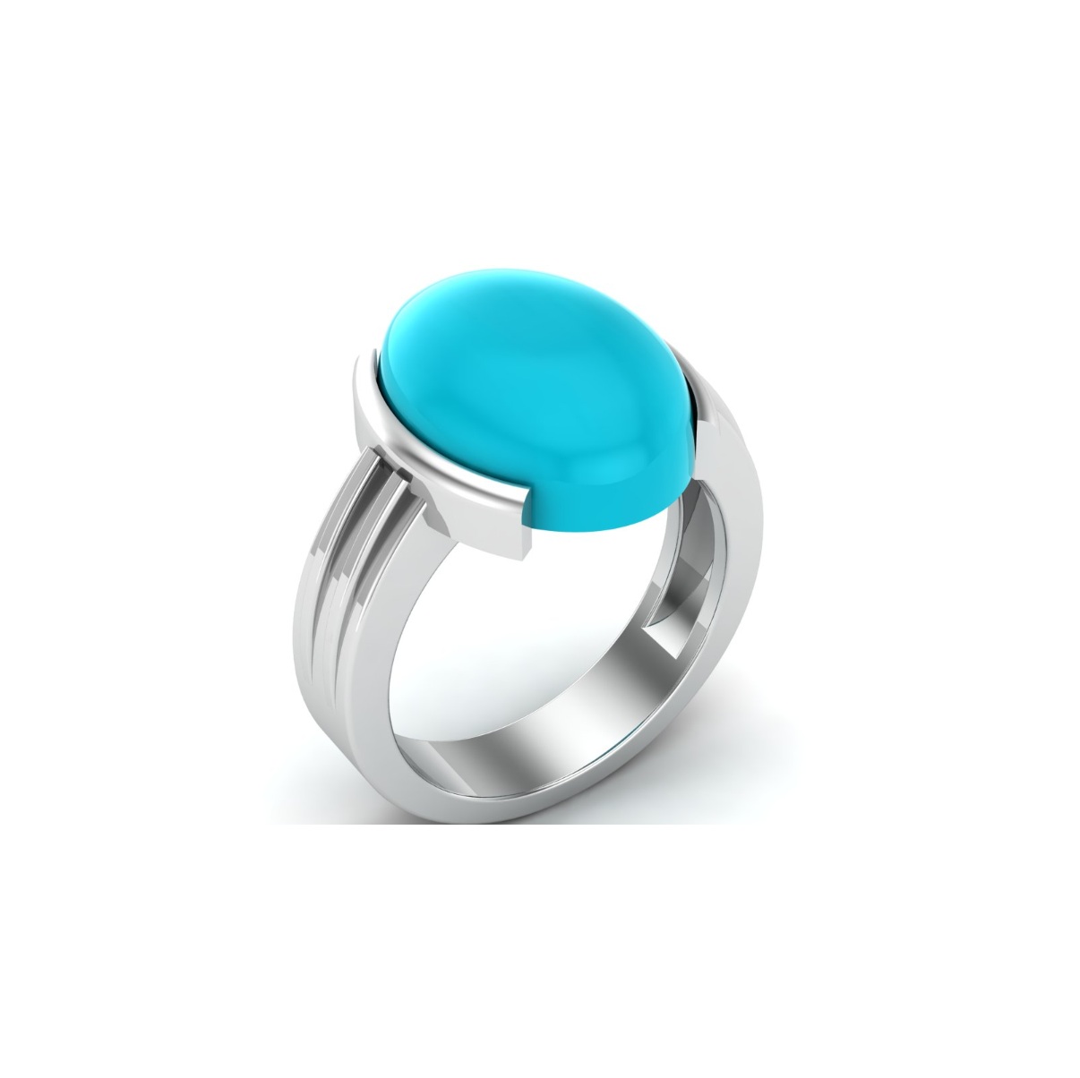 Bague turquoise argent Kiruna chevalière